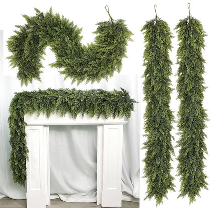 Jolly Christmas Cedar Garlands