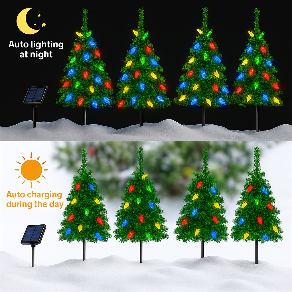 BONUS SOLAR CHRISTMAS TREE LIGHTS