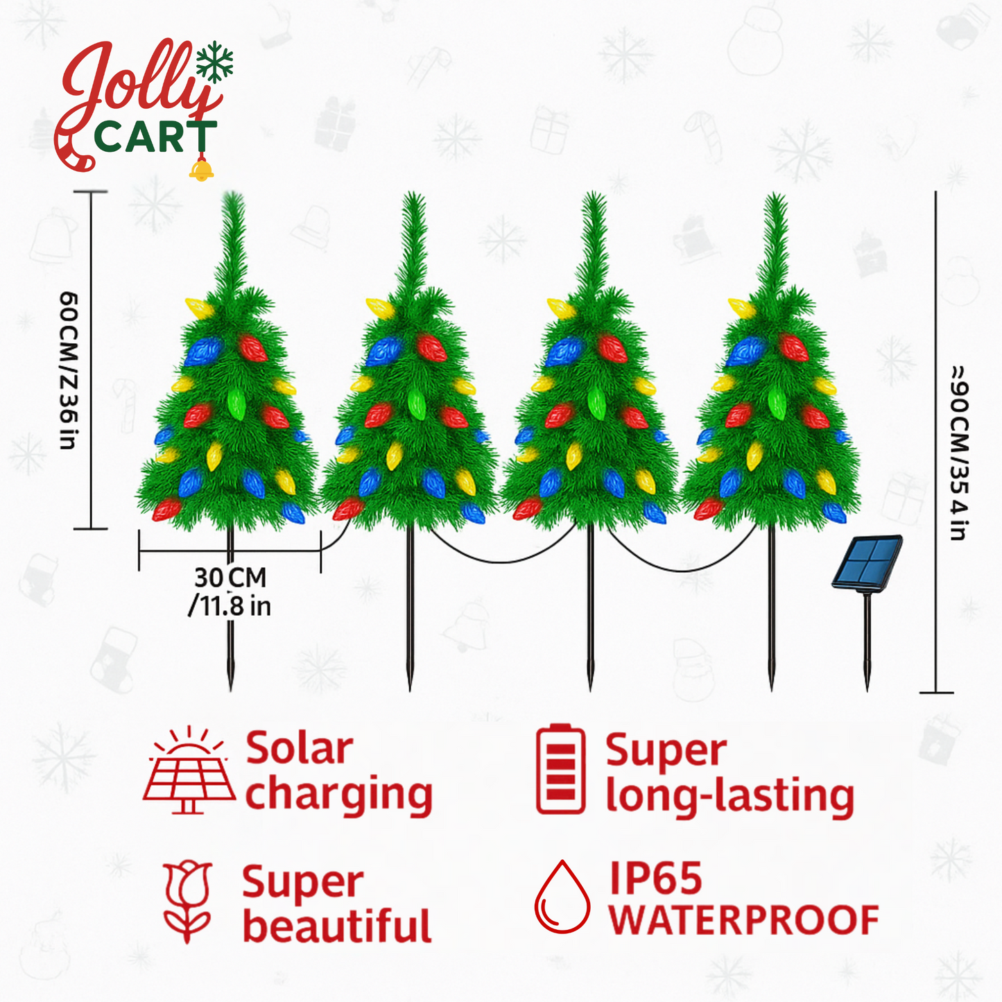 BONUS SOLAR CHRISTMAS TREE LIGHTS