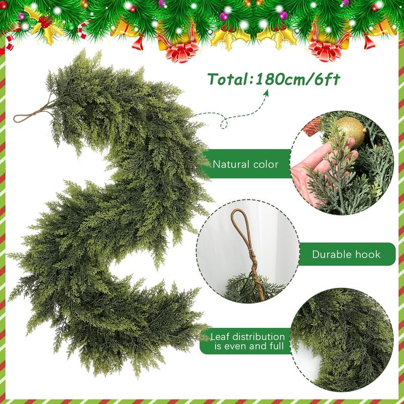 Jolly Christmas Cedar Garlands